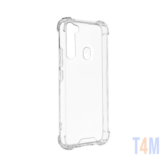 Silicone Hard Corners Case For Samsung Galaxy A21 Transparent